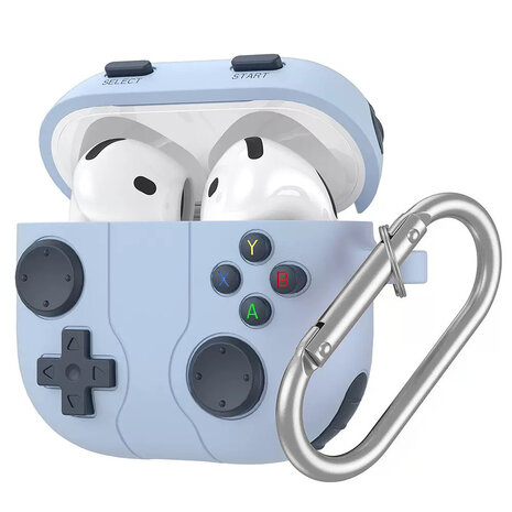 Coverzs Coverzs AirPods 4 siliconen hoesje 'Gamer' (blauw)