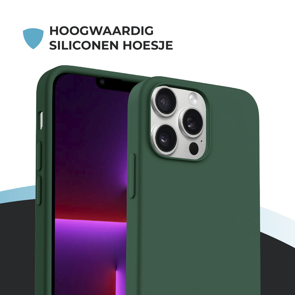 ShieldCase® ShieldCase iPhone 15 Pro hoesje met telefoonkoord (donkergroen) ShieldCase® ShieldCase iPhone 15 Pro hoesje met telefoonkoord (donkergroen)
