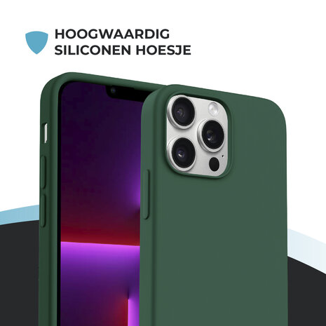 ShieldCase® ShieldCase iPhone 15 Pro hoesje met telefoonkoord (donkergroen) ShieldCase® ShieldCase iPhone 15 Pro hoesje met telefoonkoord (donkergroen)