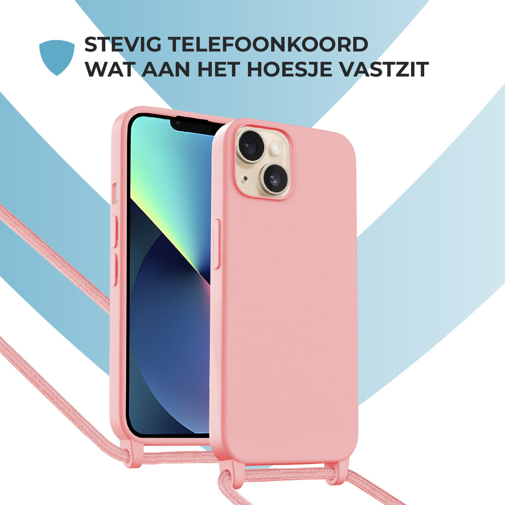 ShieldCase® ShieldCase iPhone 15 hoesje met telefoonkoord (roze) ShieldCase® ShieldCase iPhone 15 hoesje met telefoonkoord (roze)