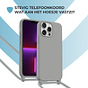 ShieldCase® ShieldCase iPhone 14 Pro hoesje met telefoonkoord (grijs) ShieldCase® ShieldCase iPhone 14 Pro hoesje met telefoonkoord (grijs)