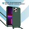 ShieldCase® ShieldCase iPhone 13 Pro hoesje met telefoonkoord (donkergroen) ShieldCase® ShieldCase iPhone 13 Pro hoesje met telefoonkoord (donkergroen)
