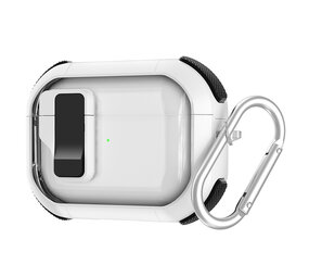 Coverzs AirPods 3 TPU Rugged case met lock (wit)
