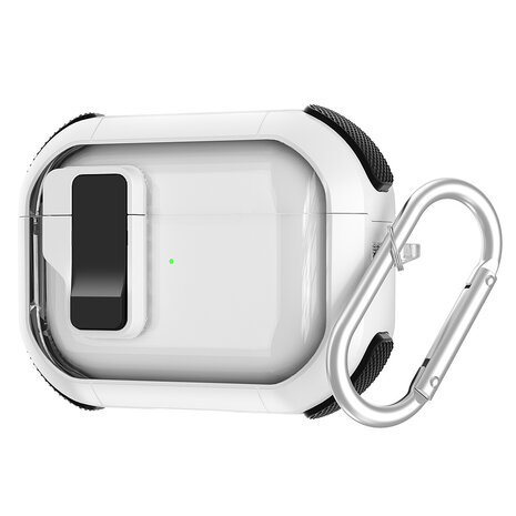 Coverzs Coverzs AirPods 3 TPU Rugged case met lock (wit)
