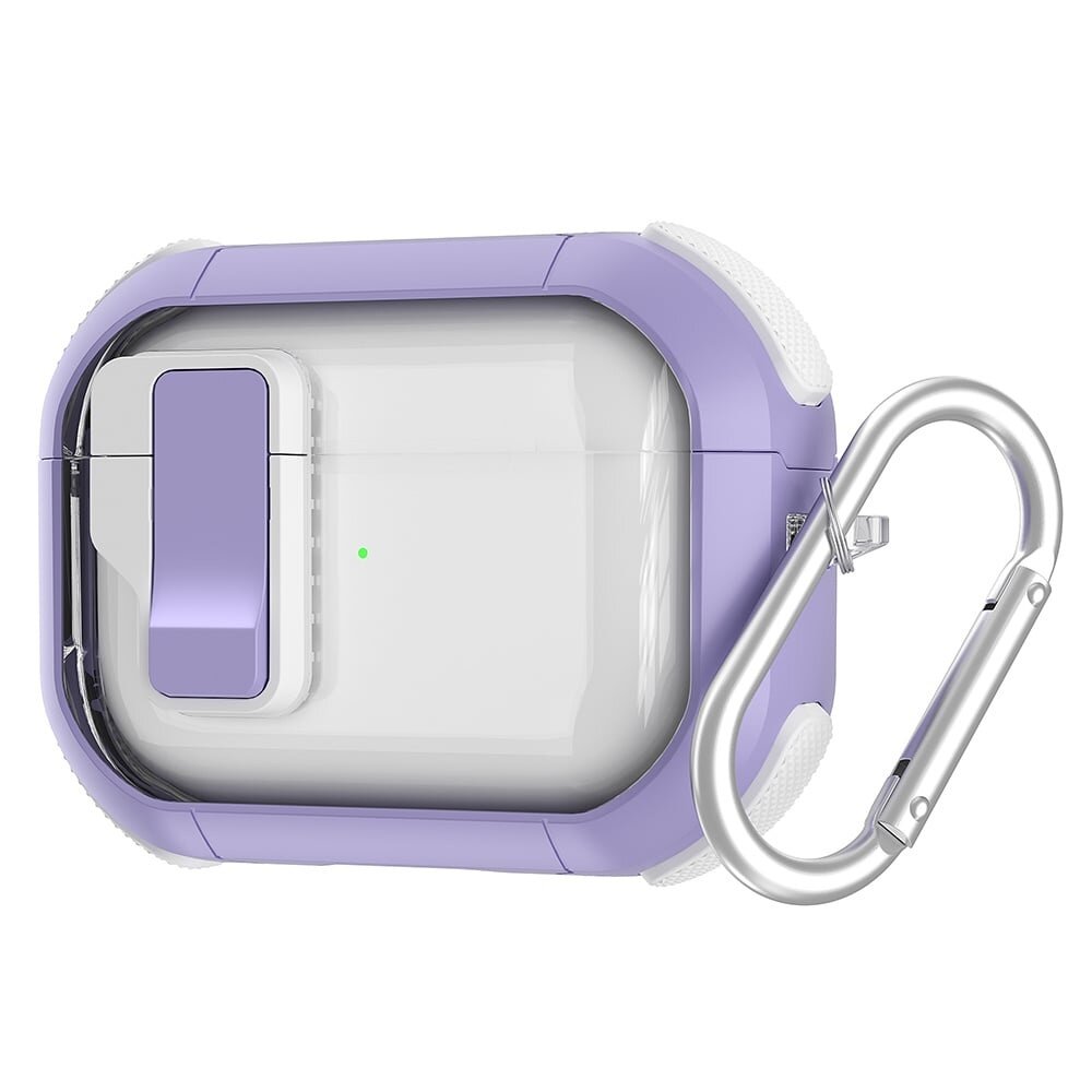 Coverzs Coverzs AirPods 3 TPU Rugged case met lock (paars)