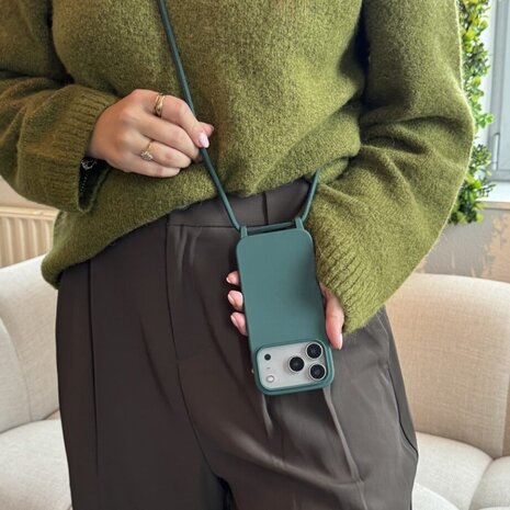 ShieldCase® ShieldCaseiPhone Air hoesje met telefoonkoord (donkergroen) ShieldCase® ShieldCaseiPhone Air hoesje met telefoonkoord (donkergroen)