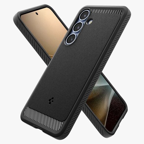 Spigen Spigen Samsung Galaxy S25 Plus Rugged Armor case (zwart) Spigen Spigen Samsung Galaxy S25 Plus Rugged Armor case (zwart)