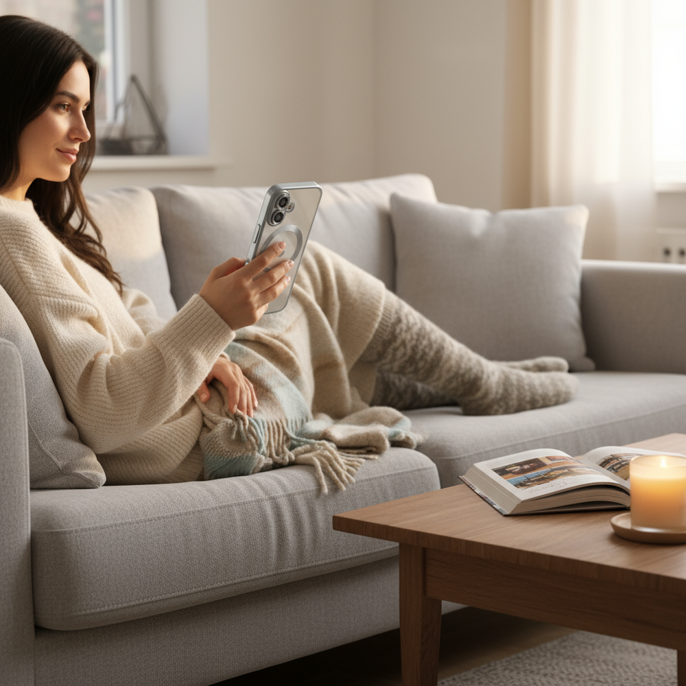 Coverzs Coverzs iPhone 17 MagSafe hoesje met camera cover (zilver) Coverzs Coverzs iPhone 17 MagSafe hoesje met camera cover (zilver)