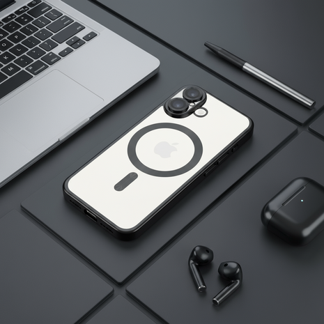 Coverzs Coverzs iPhone 17 MagSafe hoesje met camera cover (zwart) Coverzs Coverzs iPhone 17 MagSafe hoesje met camera cover (zwart)