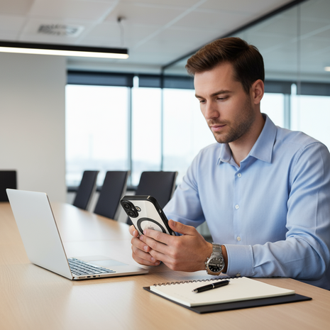 Coverzs Coverzs iPhone 17 MagSafe hoesje met camera cover (zwart) Coverzs Coverzs iPhone 17 MagSafe hoesje met camera cover (zwart)