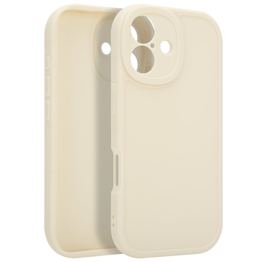 Ceezs Ceezs iPhone 17 siliconen TPU hoesje (antiek wit)