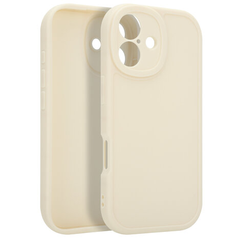 Ceezs Ceezs iPhone 17 siliconen TPU hoesje (antiek wit)