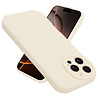 Ceezs Ceezs iPhone 16 Pro Max siliconen TPU hoesje (antiek wit)