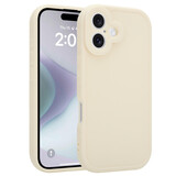 Ceezs iPhone 16 siliconen TPU hoesje (antiek wit)