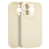 Ceezs Ceezs iPhone 15 Pro siliconen TPU hoesje (antiek wit)