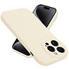 Ceezs Ceezs iPhone 15 Pro siliconen TPU hoesje (antiek wit)