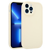 Ceezs Ceezs iPhone 13 Pro Max siliconen TPU hoesje (antiek wit)