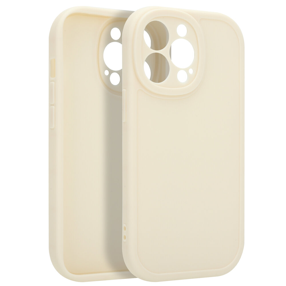 Ceezs Ceezs iPhone 13 Pro siliconen TPU hoesje (antiek wit)