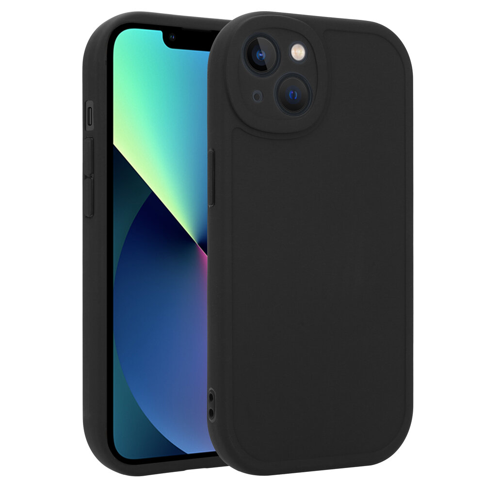 Ceezs Ceezs iPhone 13 siliconen TPU hoesje (zwart)