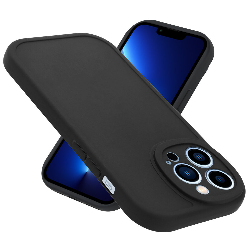 Ceezs Ceezs iPhone 13 Pro siliconen TPU hoesje (zwart)