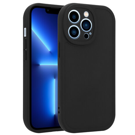 Ceezs Ceezs iPhone 13 Pro siliconen TPU hoesje (zwart)