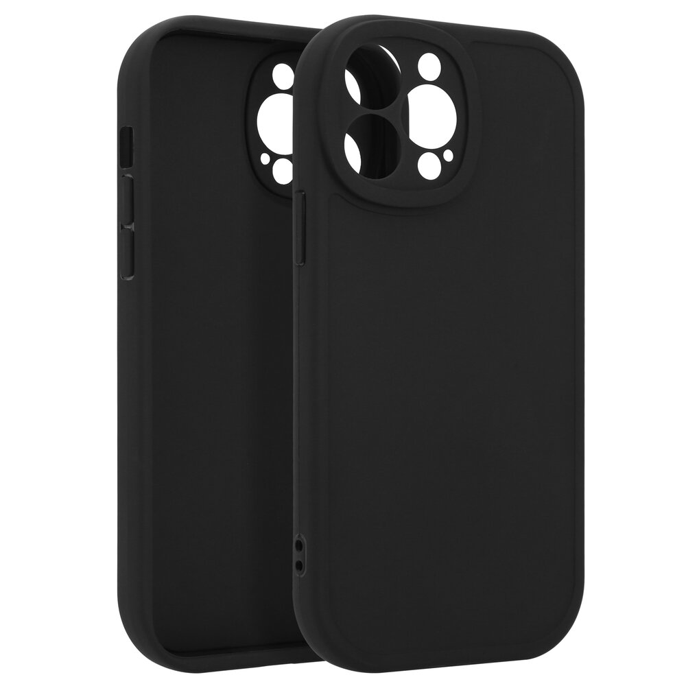 Ceezs Ceezs iPhone 13 Pro Max siliconen TPU hoesje (zwart)