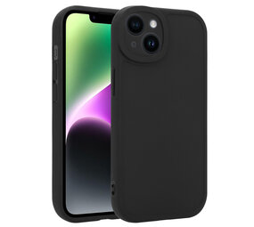 Ceezs iPhone 14 siliconen TPU hoesje (zwart)