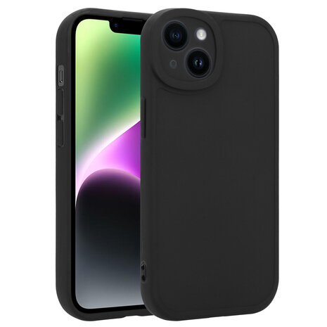Ceezs Ceezs iPhone 14 siliconen TPU hoesje (zwart)