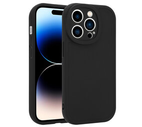 Ceezs iPhone 14 Pro siliconen TPU hoesje (zwart)