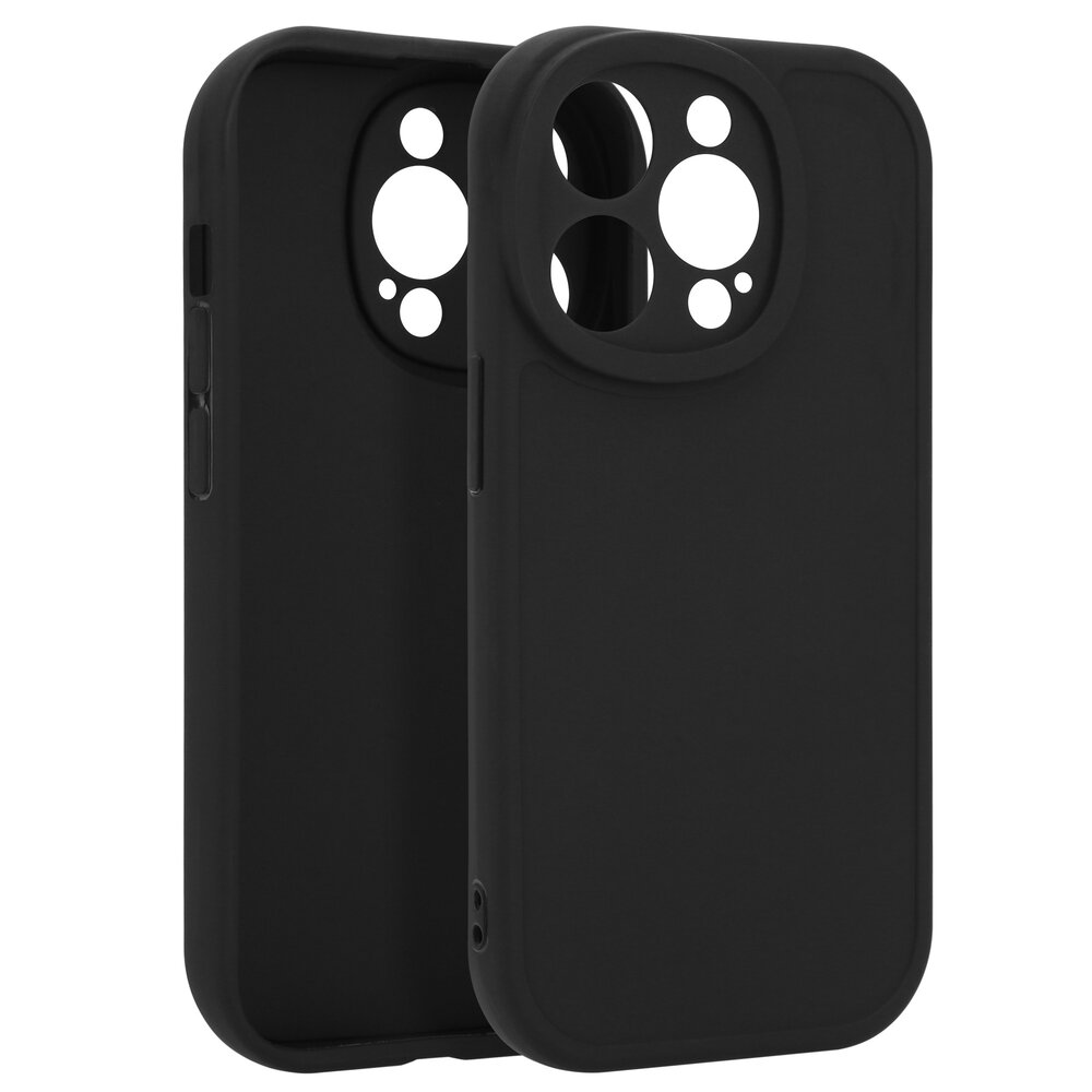 Ceezs Ceezs iPhone 14 Pro siliconen TPU hoesje (zwart)