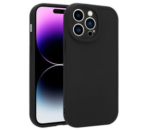 Ceezs iPhone 14 Pro Max siliconen TPU hoesje (zwart)