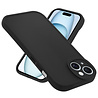 Ceezs Ceezs iPhone 15  siliconen TPU hoesje (zwart)