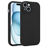 Ceezs Ceezs iPhone 15  siliconen TPU hoesje (zwart)