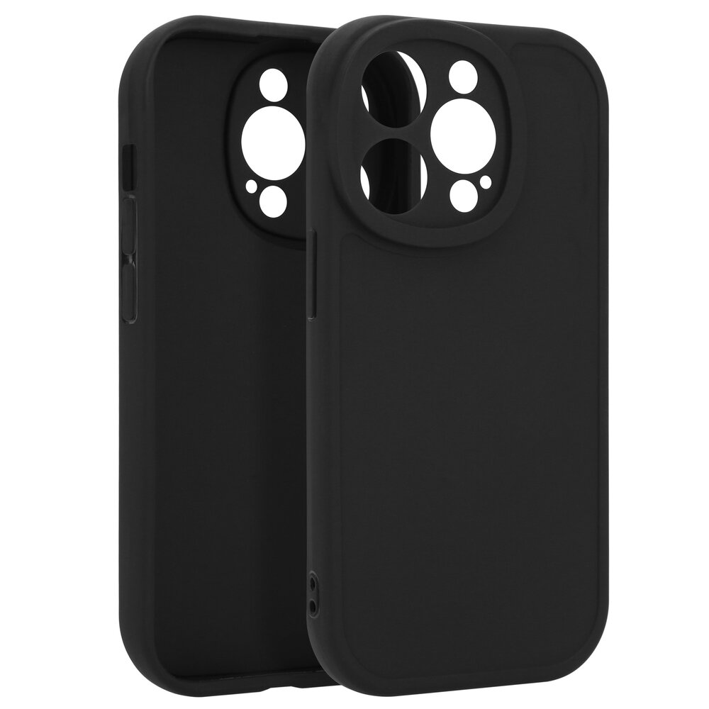 Ceezs Ceezs iPhone 15 Pro siliconen TPU hoesje (zwart)