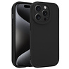 Ceezs Ceezs iPhone 15 Pro siliconen TPU hoesje (zwart)