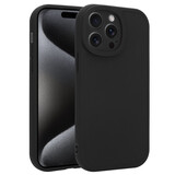 Ceezs iPhone 15 Pro Max siliconen TPU hoesje (zwart)