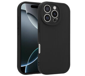 Ceezs iPhone 16 Pro siliconen TPU hoesje (zwart)