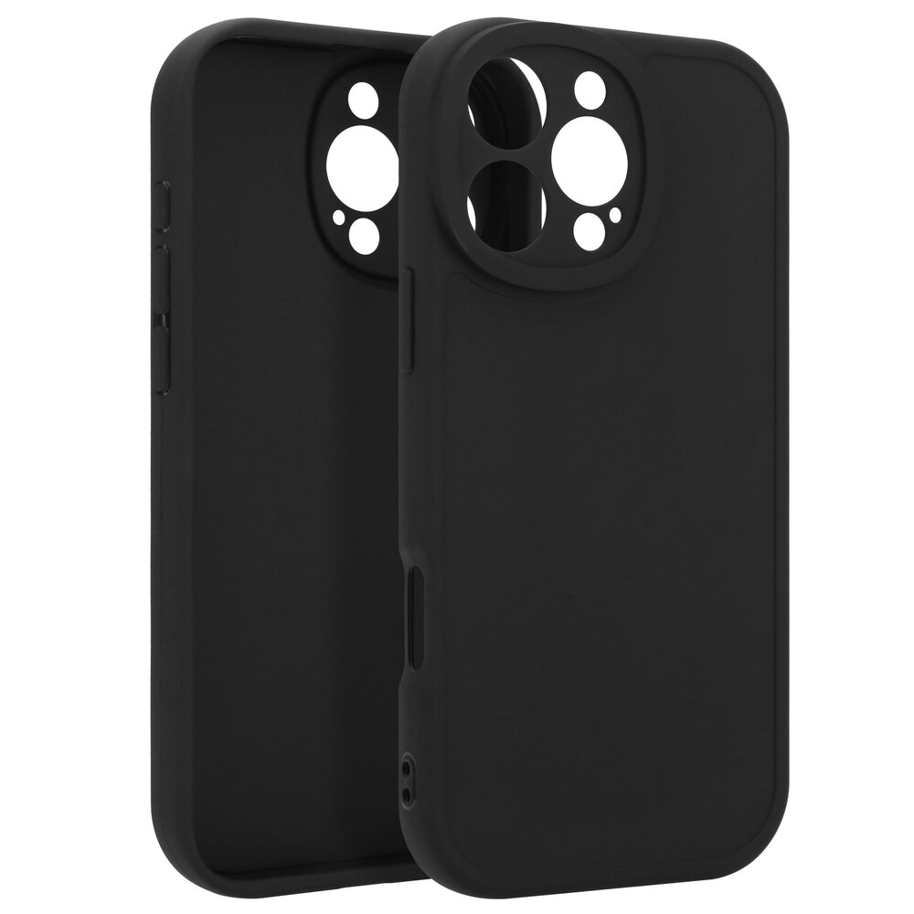 Ceezs Ceezs iPhone 16 Pro Max siliconen TPU hoesje (zwart)