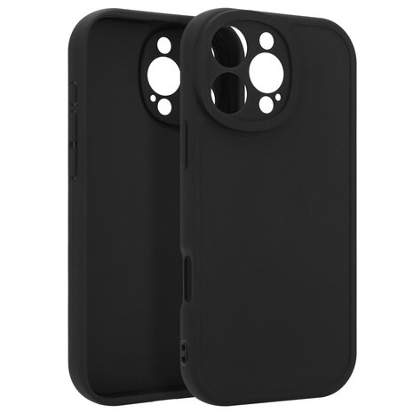 Ceezs Ceezs iPhone 16 Pro Max siliconen TPU hoesje (zwart)