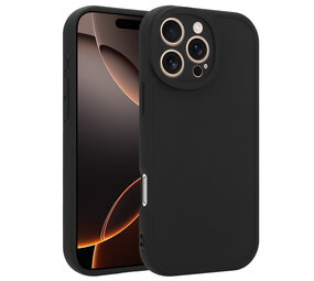 Ceezs iPhone 16 Pro Max siliconen TPU hoesje (zwart)