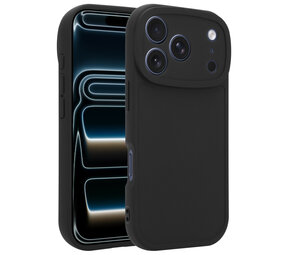 Ceezs iPhone 17 Pro siliconen TPU hoesje (zwart)