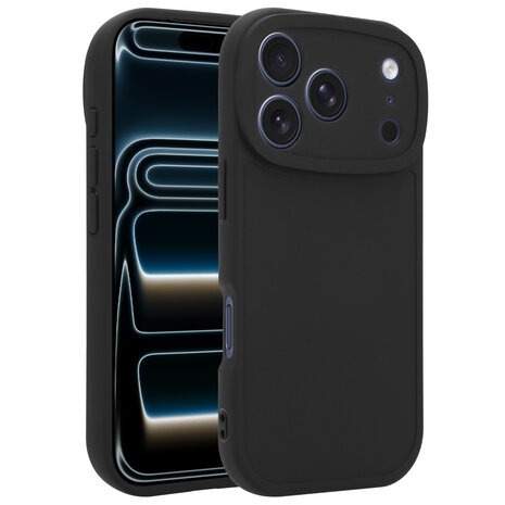 Ceezs Ceezs iPhone 17 Pro siliconen TPU hoesje (zwart)