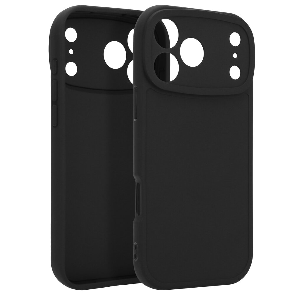 Ceezs Ceezs iPhone 17 Pro Max siliconen TPU hoesje (zwart)