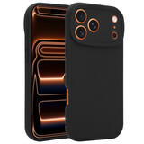 Ceezs iPhone 17 Pro Max siliconen TPU hoesje (zwart)