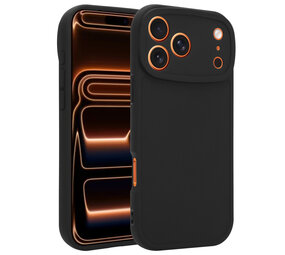 Ceezs iPhone 17 Pro Max siliconen TPU hoesje (zwart)