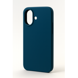 Coverzs iPhone 16 Solid siliconen hoesje (donkerblauw)