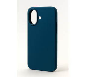 Coverzs iPhone 16 Solid siliconen hoesje (donkerblauw)