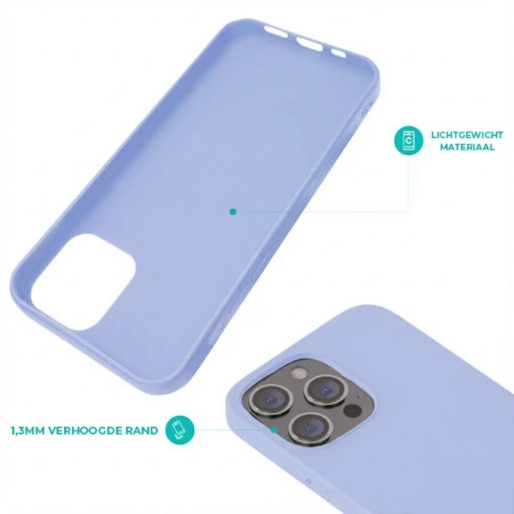 Ceezs Ceezs iPhone 15 Pro hoesje siliconen (paars)