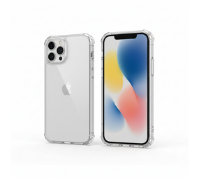 Ceezs iPhone 15 Pro Max TPU Hybrid siliconen hoesje (transparant)