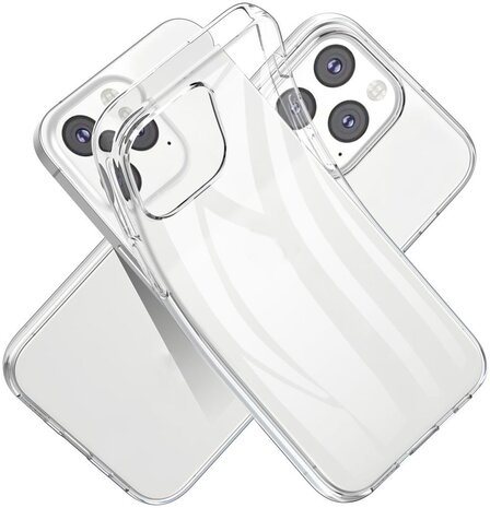 Coverzs Coverzs iPhone 13 Pro TPU silicone hoesje (transparant)